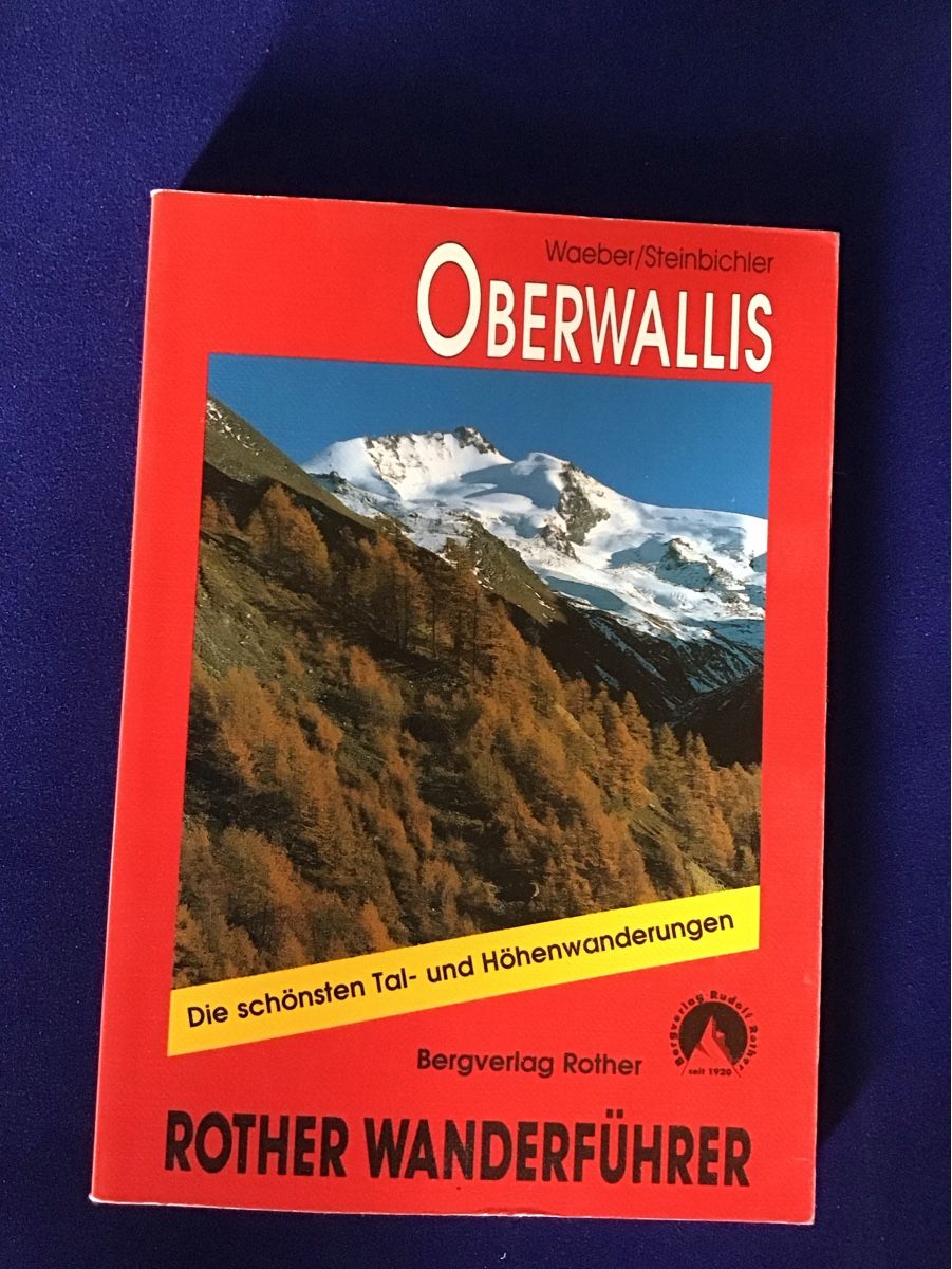 Livres: Wanderführer Oberwallis Rother – D'occasion à Zimmerwald par Holzdata1