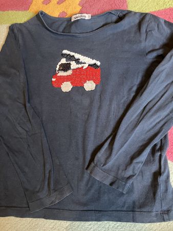 T-shirt manches longues Zoolaboo 128 avec sequins