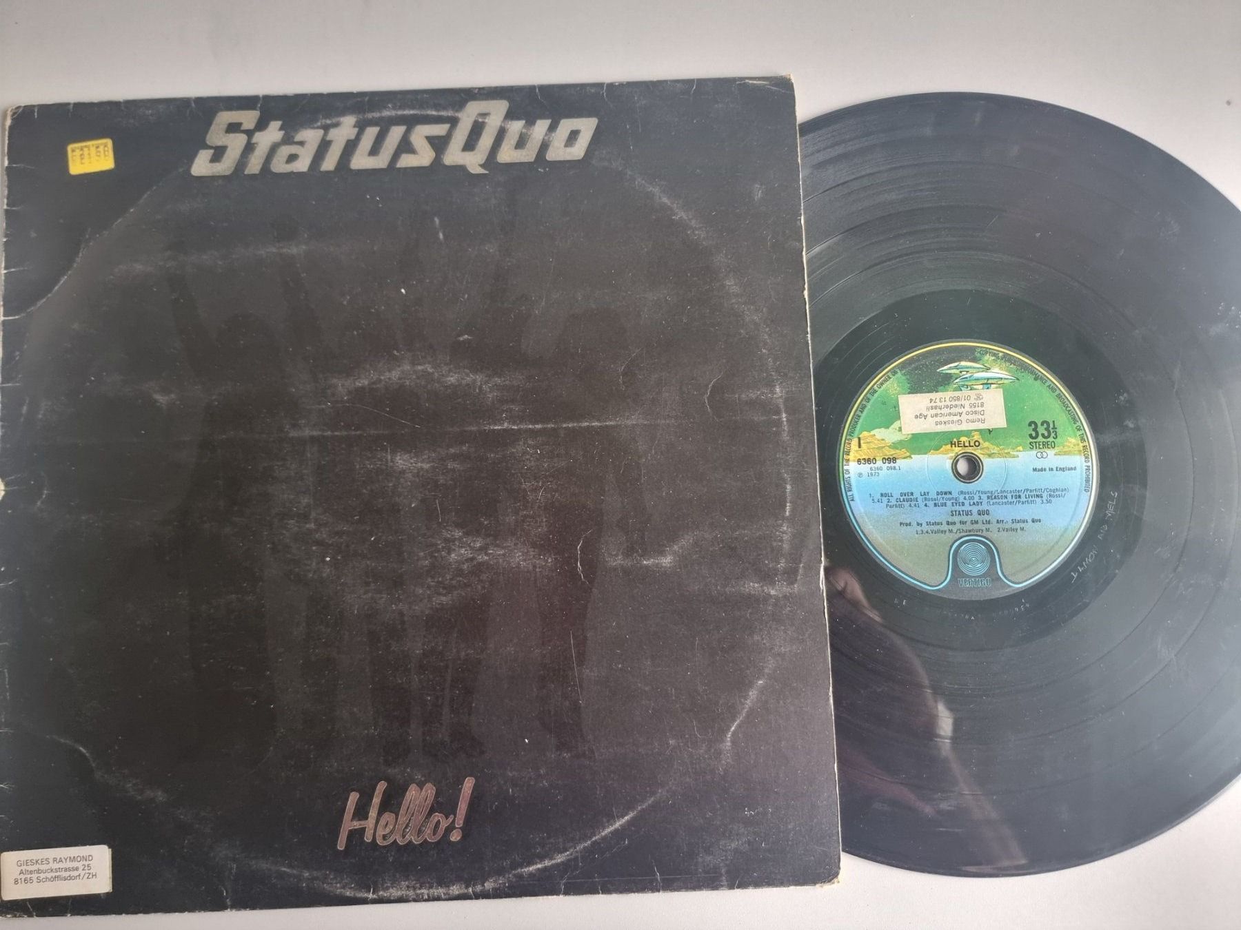 Schallplatten: LP Status Quo – Hello! – Gebraucht aus Schaffhausen von Kellerrassel