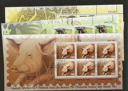 timbres 1131-1131-1132 3 feuilleta de 6 timbres