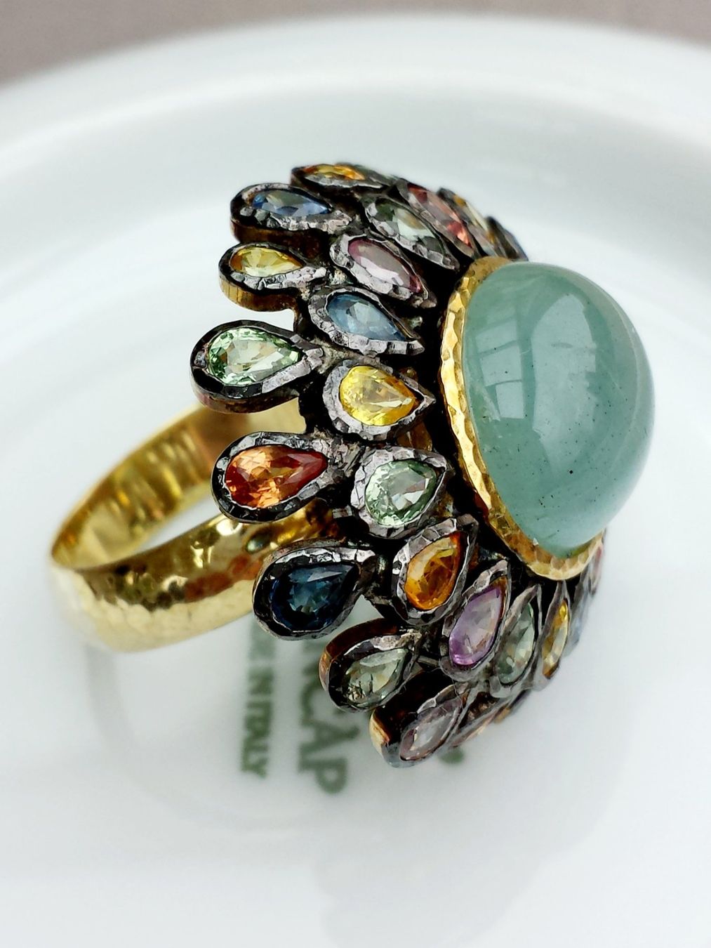 Anelli: Aquamarin Safir Ring – Nuovo (secondo la descrizione) da Zürich venduto da adriben 8