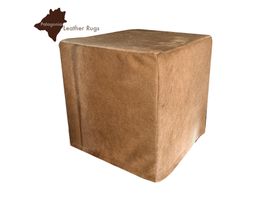 Kuhfell Hocker Beige