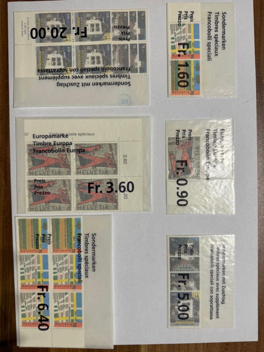 Tutti i francobolli: Sondermarken 1997 – Nuovo (secondo la descrizione) da Bütschwil venduto da sof_p98b 3
