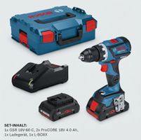 Bosch Akkuschrauber GSR 18V-60 C mit 2x ProCORE 4,0 Ah "NEU"