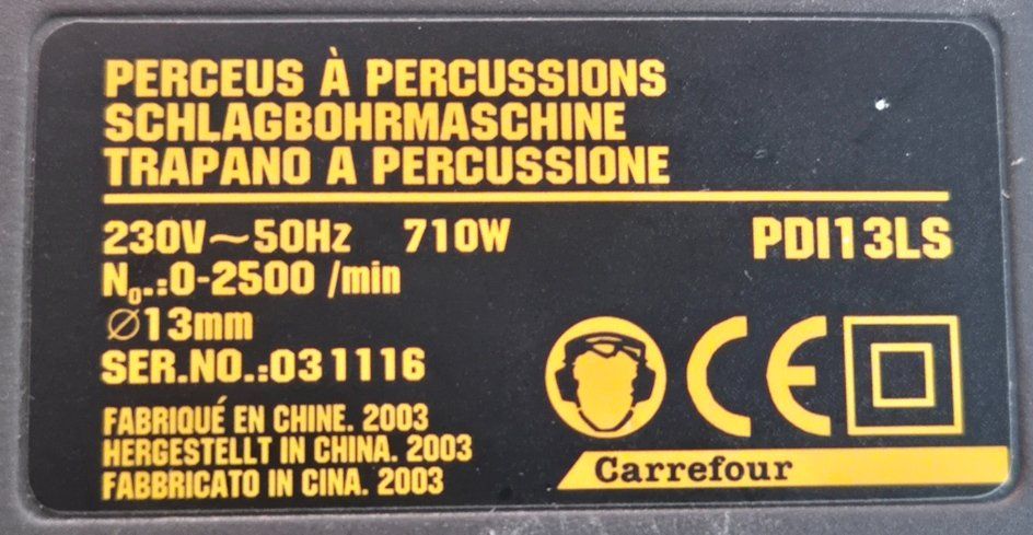 Trapani: Schlagbohrmaschine 710W, inkl. Steinbohrer – Usato da Lengnau BE venduto da Avalon2001 1