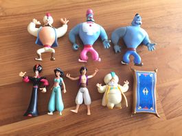 8x Aladdin Figur Comic Comicfigur 1992 1993 Disney Mattel