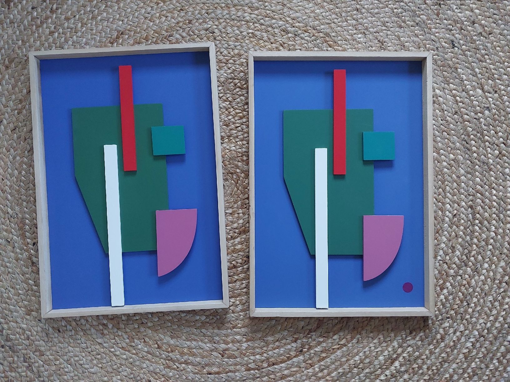 Foto & Immagini: 2er Set Wandbilder, Maisons du Monde, 34x50cm. – Usato da Einsiedeln venduto da rava02