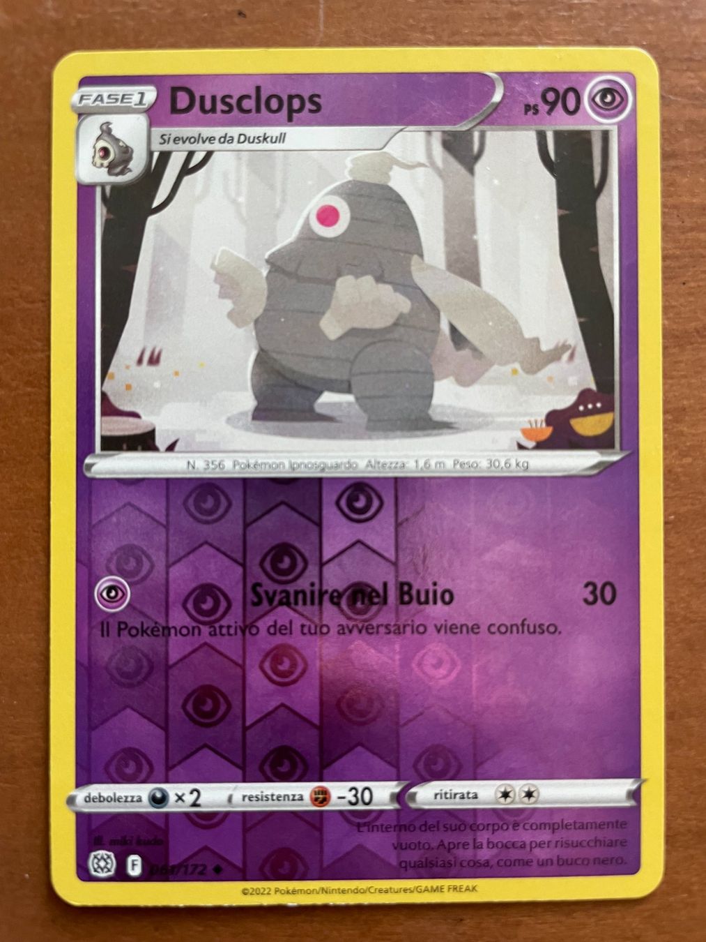 Pokémon Carte collezionabili: Pokemon Dusclops Reverse ITA (Versand gratis) – Nuovo (secondo la descrizione) da Chur venduto da Angerson