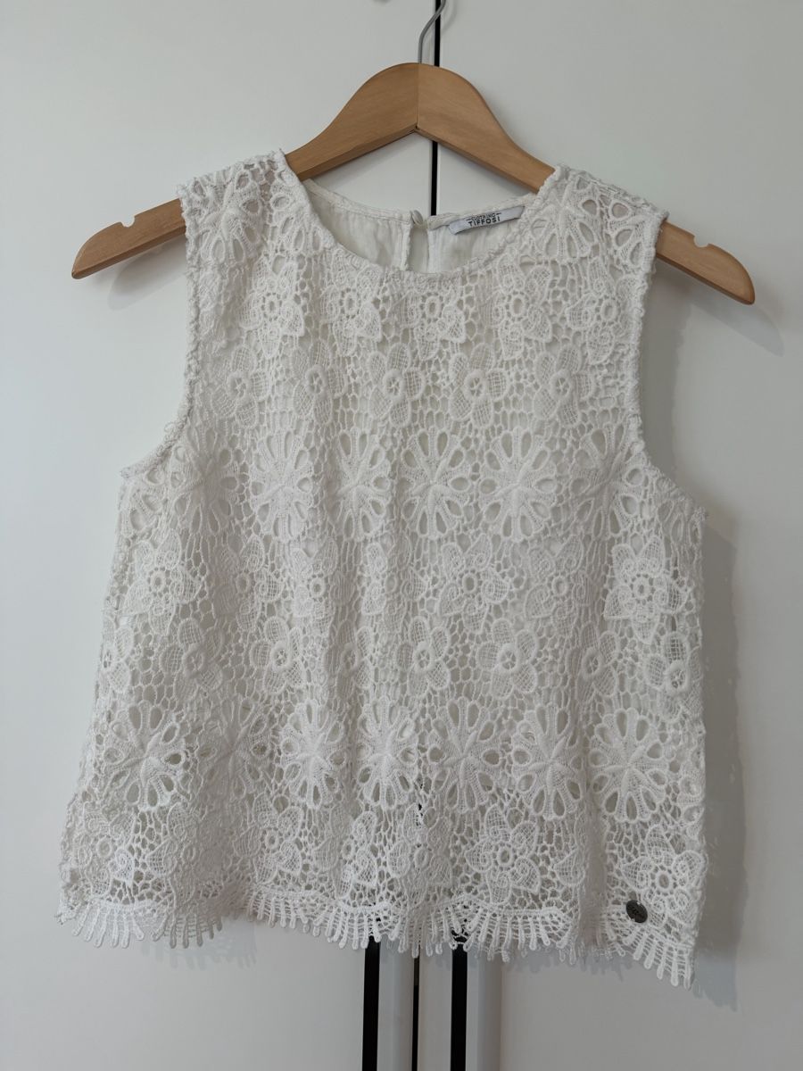 Camicette: Tiffosi white lace top – Usato da Brugg AG venduto da Winter789