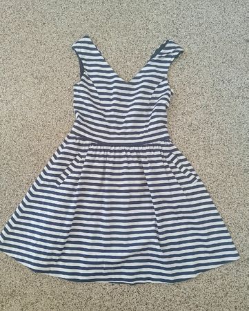 Zara Kleid gestreift Blau-Weiss Gestreift Gr. S