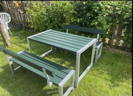 Gartentischgruppe, guter Zustan, Tisch und Bänke, Topzustand