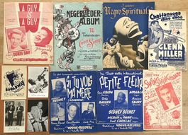 Jazz 6 Notenblätter  & 4 Postkarten / Partitions & Cartes