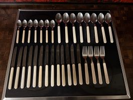 32-tlg. Vintage Besteckset Besteck Cutlery Design Gabel