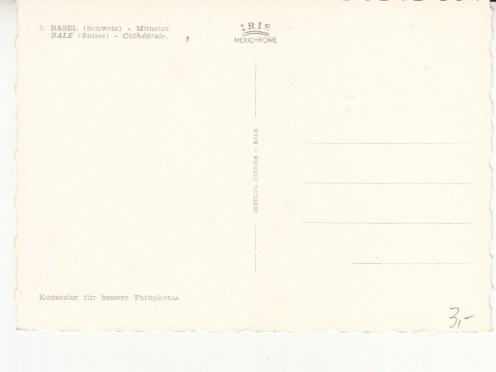 Cartoline postali: Basel ca. 1960 – Usato da Bürglen TG venduto da StampGraf 1