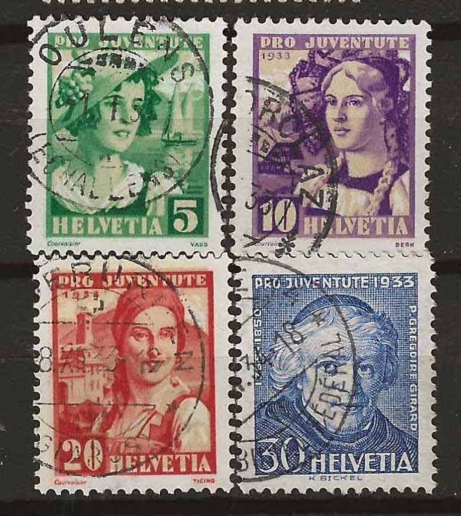 Tutti i francobolli: PJ033 - Pro Juventute 1933 obl. – Usato da Trélex venduto da Phil_Albert