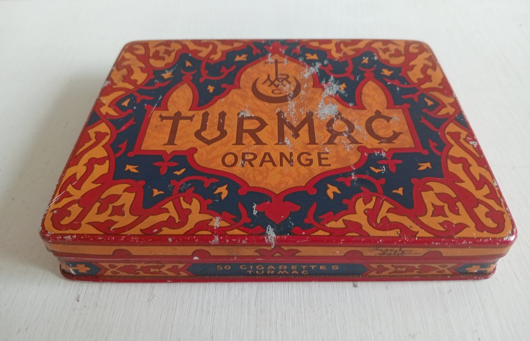 Dosen: Alte Vintage Blechdose Turmac Orange Zigaretten Blech Dose – Gebraucht aus Allschwil von Evgeniia78 2