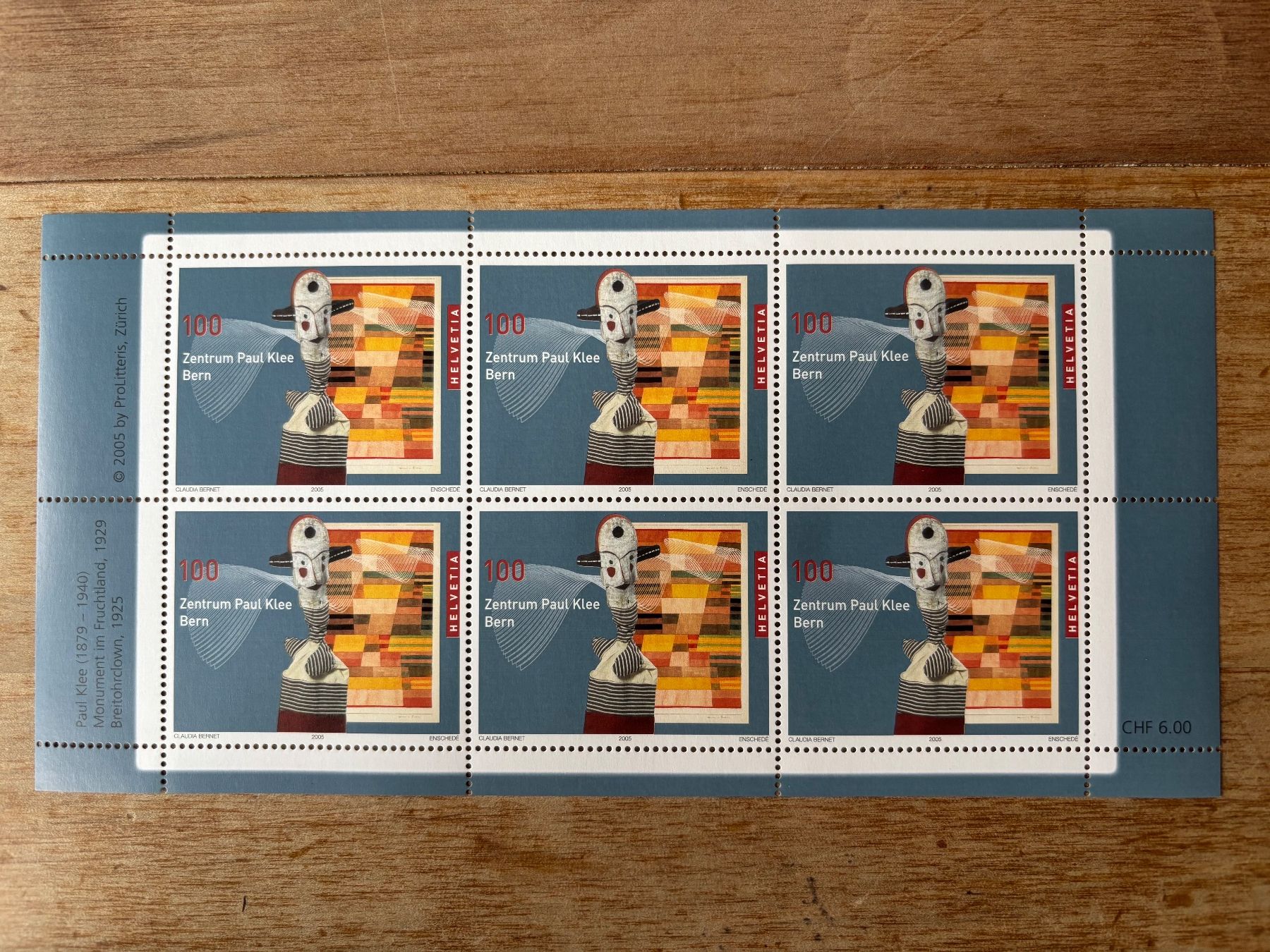 Tutti i francobolli: 6x Fr. 1.00 Briefmarken postfrisch Paul Klee Bern 2005 – Nuovo (secondo la descrizione) da Seftigen venduto da Muggelwomb