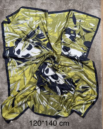 Chopard grand foulard soie Seidentuch pandas