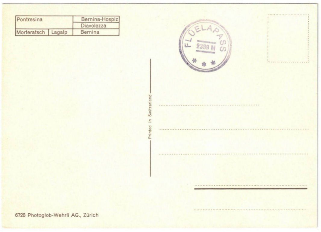 Cartoline postali: Pontresina - 6 Bild AK Berninapass – Usato da Binningen venduto da Mountainrider 1