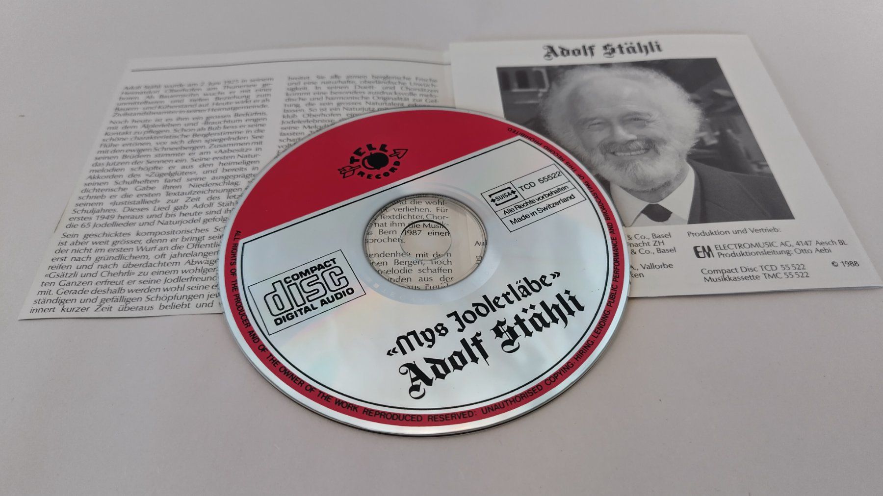 CD: Jodel CD / Adolf Stähli - Mys Jodlerläbe ab Fr. 4 – Usato da Bellach venduto da JingleJerry 1