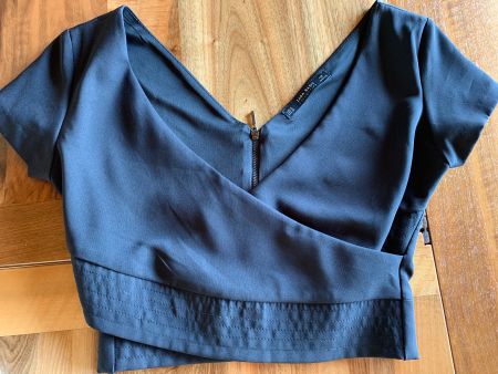 schwarzes Top, festlich: Zara Basic, M