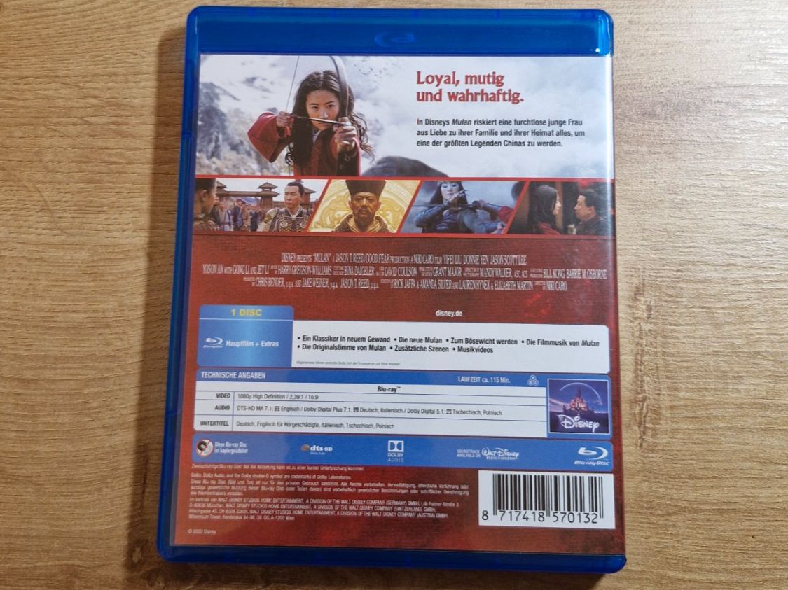 Tutti i DVDs: Mulan (2020) Bluray – Usato da Pfungen venduto da Whitie 1
