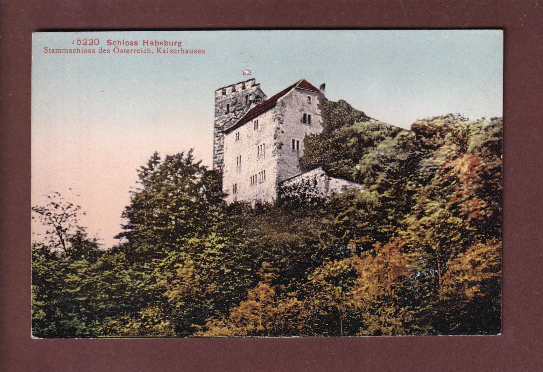Cartoline postali: SCHLOSS HABSBURG – Usato da Pully venduto da nicecards