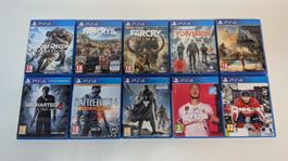 10 PlayStation 4 Games, PS4 Sammlung