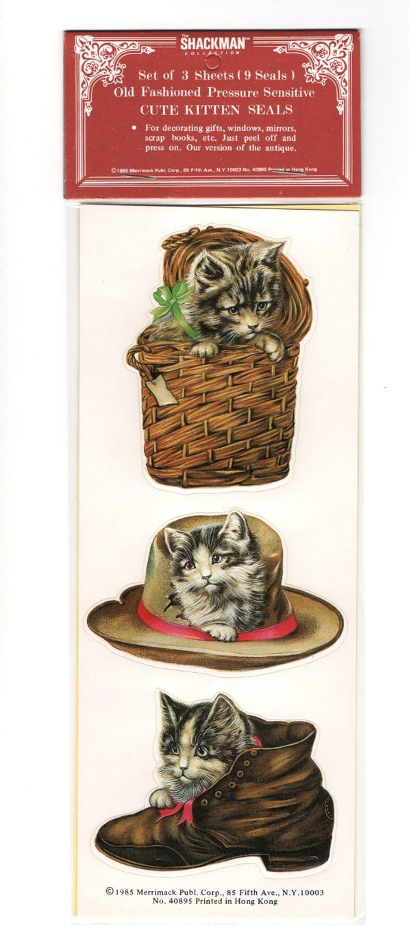 Sticker: Aufkleber Katzen Vintage 1985 – Nuovo e nell'imballaggio originale da Kriens venduto da Kraeutergarten
