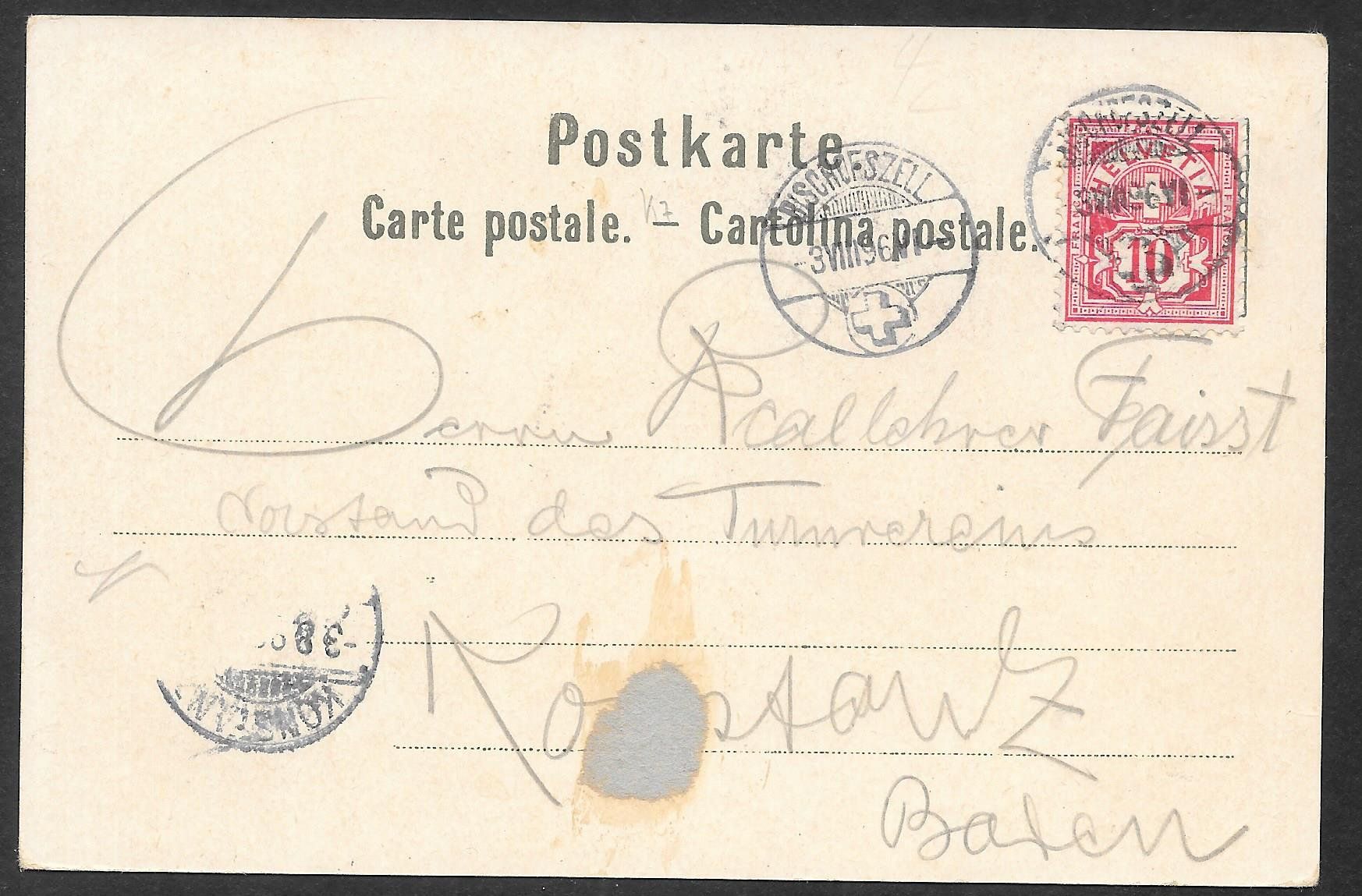 Cartoline postali: Bischofszell braune Lithografie 5 Bilder – Usato da Olten venduto da clotaldi 1
