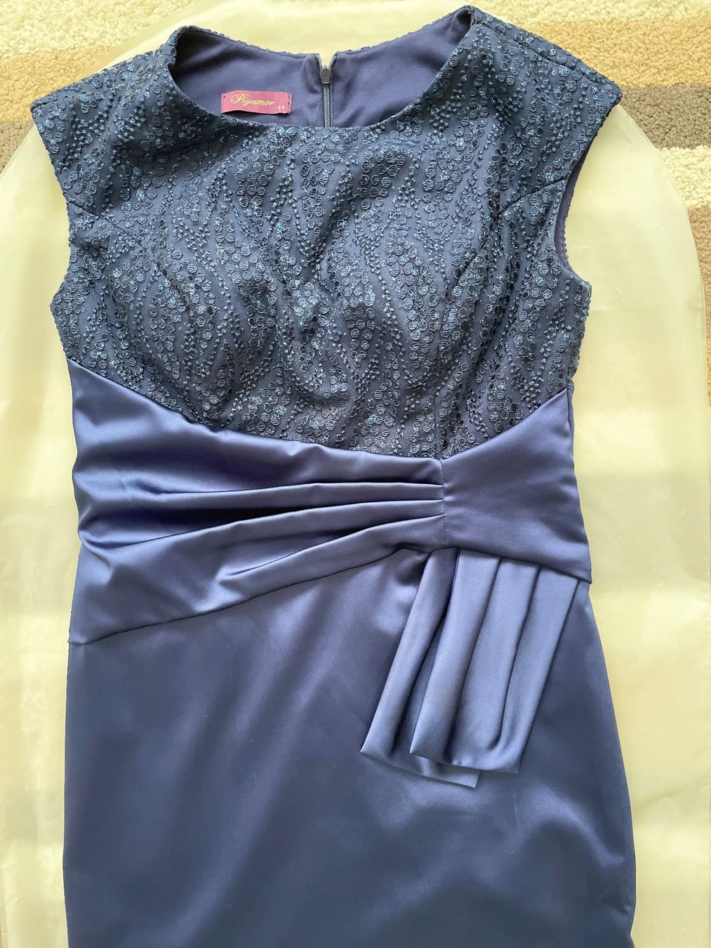 Vestiti: Cocktail Kleid mit Spitze, dunkelblau Gr. 38 – Usato da Birsfelden venduto da Nic21 2