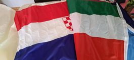 16 Internationale Fahnen mit Ösen
