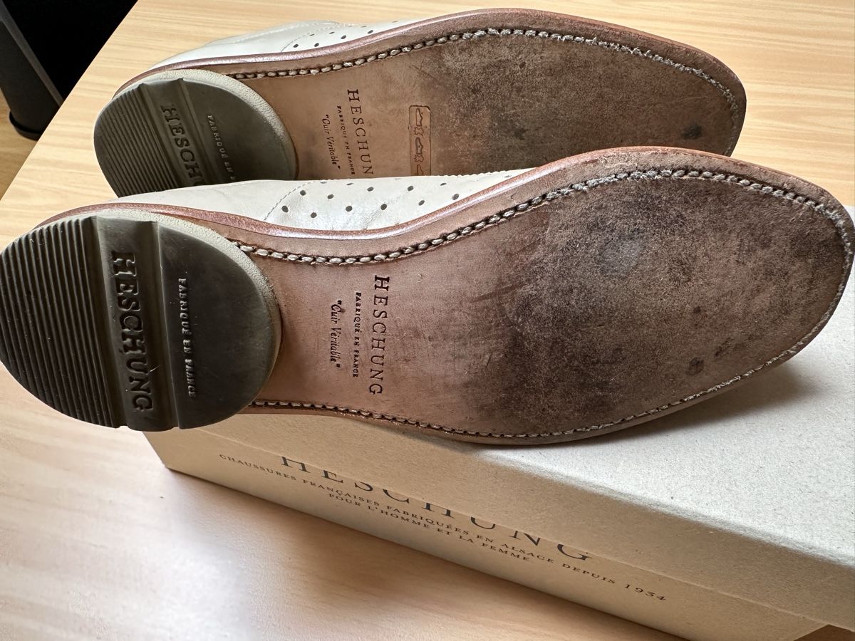 Scarpe da donna: Heschung chaussure Cuir crème taille 38 – Usato da St-Saphorin-Morges venduto da mac_7tvq 5