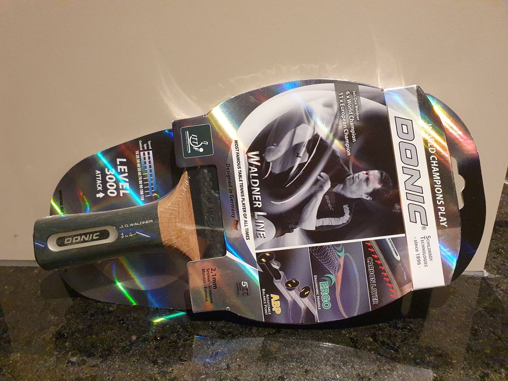 Donic-Schildkr??t Waldner 3000 Table Tennis Bat - Carbon Wood With ABP Handle, ITTF Approved