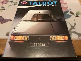 Talbot Tagora Verkaufsprospekt 28 Seiten 1982