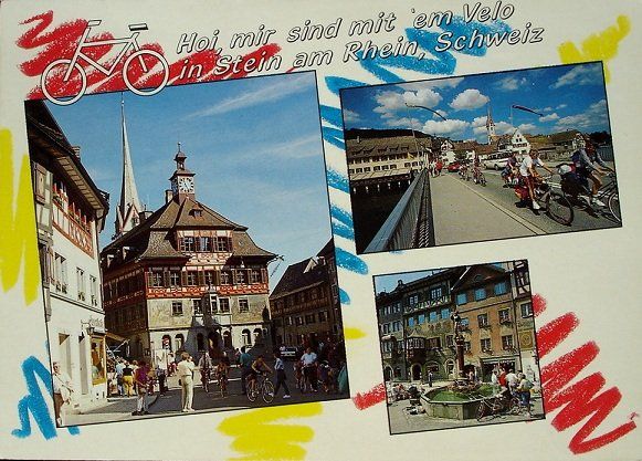 Cartes postales: STEIN AM RHEIN mit em Velo – D'occasion à Jona par philajona