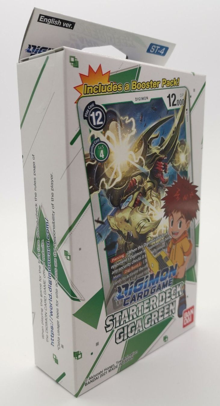 Cartoline: Digimon Starter Deck-Giga Green ST-4 EN – Nuovo e nell'imballaggio originale da Niederglatt ZH venduto da RetroBros 1