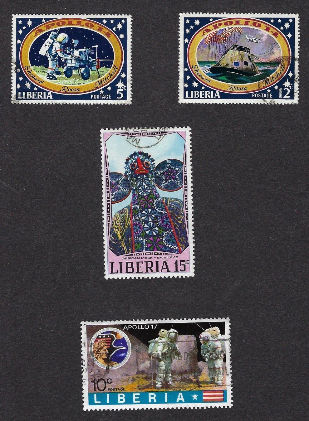 Tutti i francobolli: Liberia 4 Briefmarken (1971 -1973) – Usato da Luzern venduto da Einh0rn