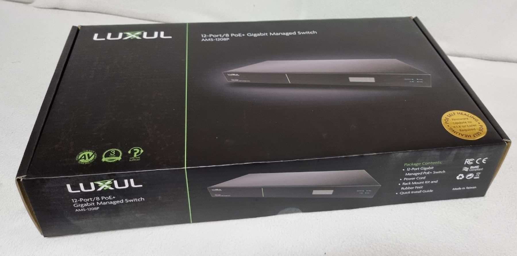 Hub & Switch: Netzwerk Switch - Luxul AMS-1208P – Nuovo e nell'imballaggio originale da Emmen venduto da Highlife_Technik