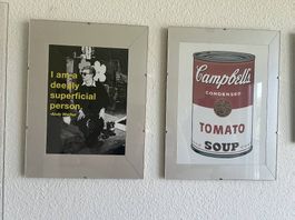 6 cadres 30x40 avec affiches Warhol