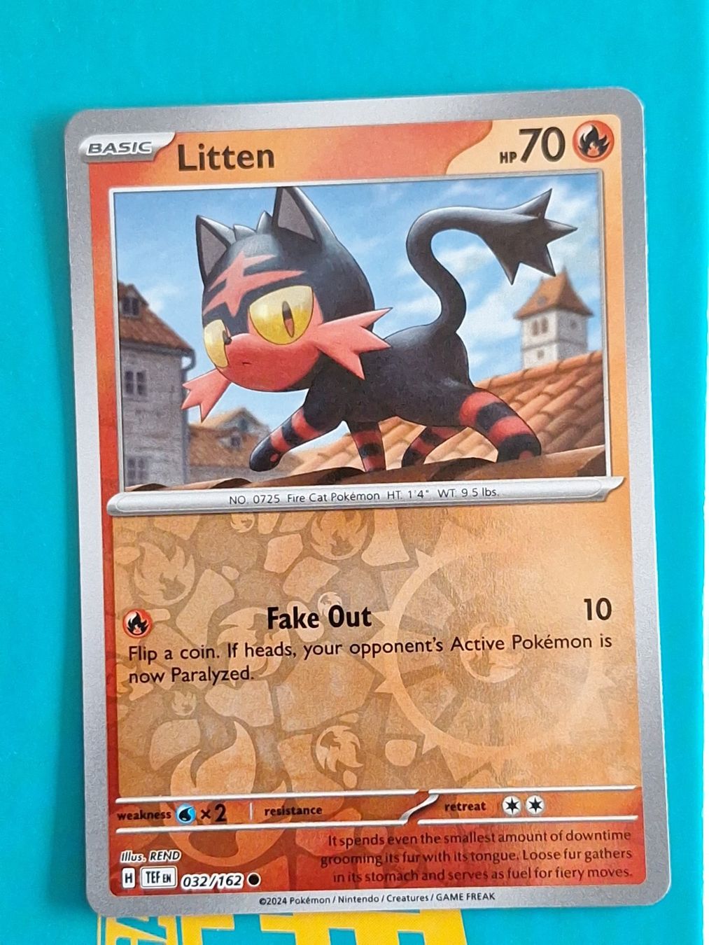 Pokémon Carte collezionabili: Litten - Pokemon Temporal Forces Reverse Holo - #2.6 – Usato da Altstätten SG venduto da GGsGameshop