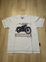 Bennie T-Shirt Weiss Grösse 10A mit Motorradmotiv guter Zust