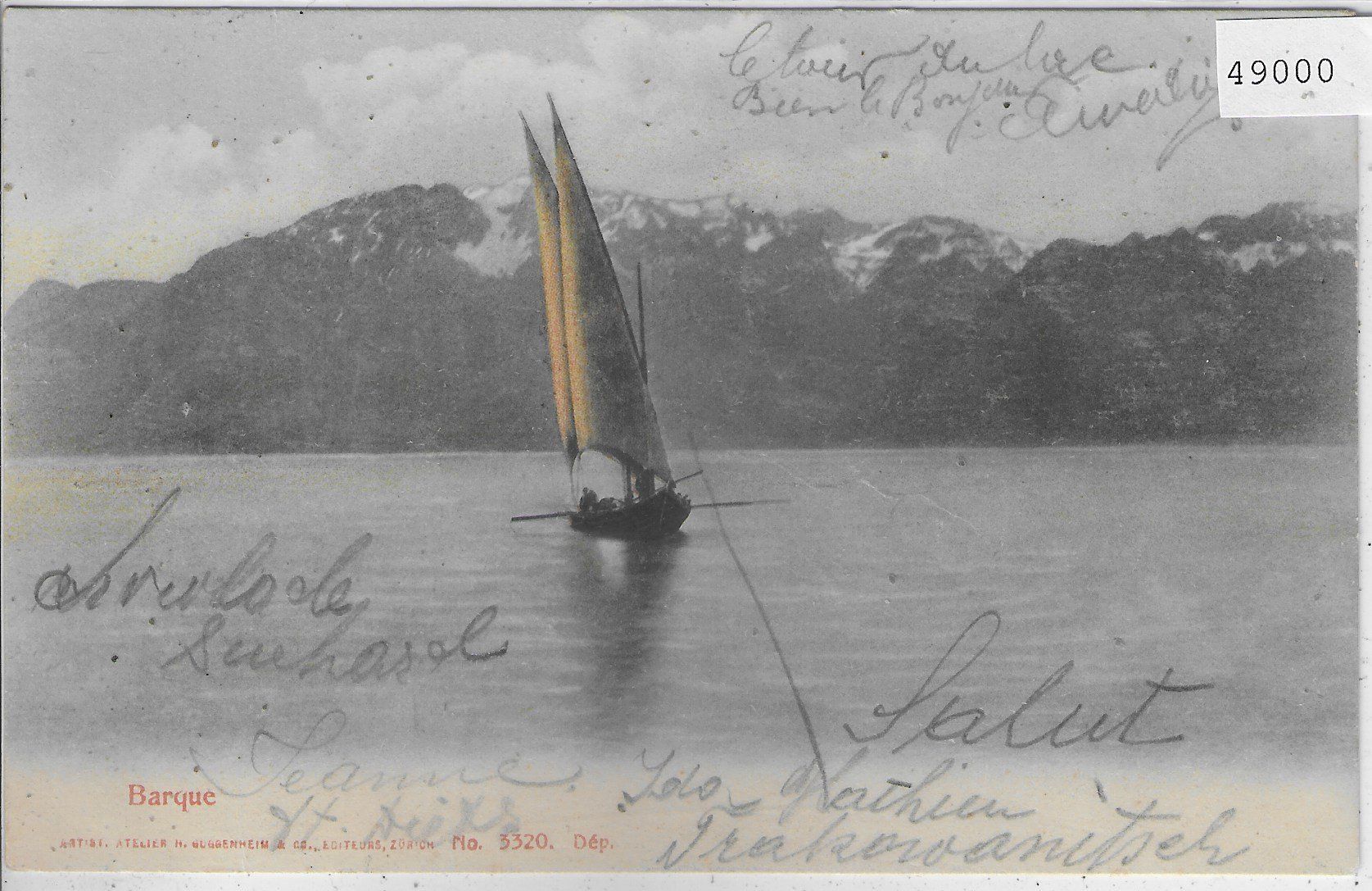 Ansichtskarten: Barque - Segelschiff – Gebraucht aus Ettingen von Kartenplanet