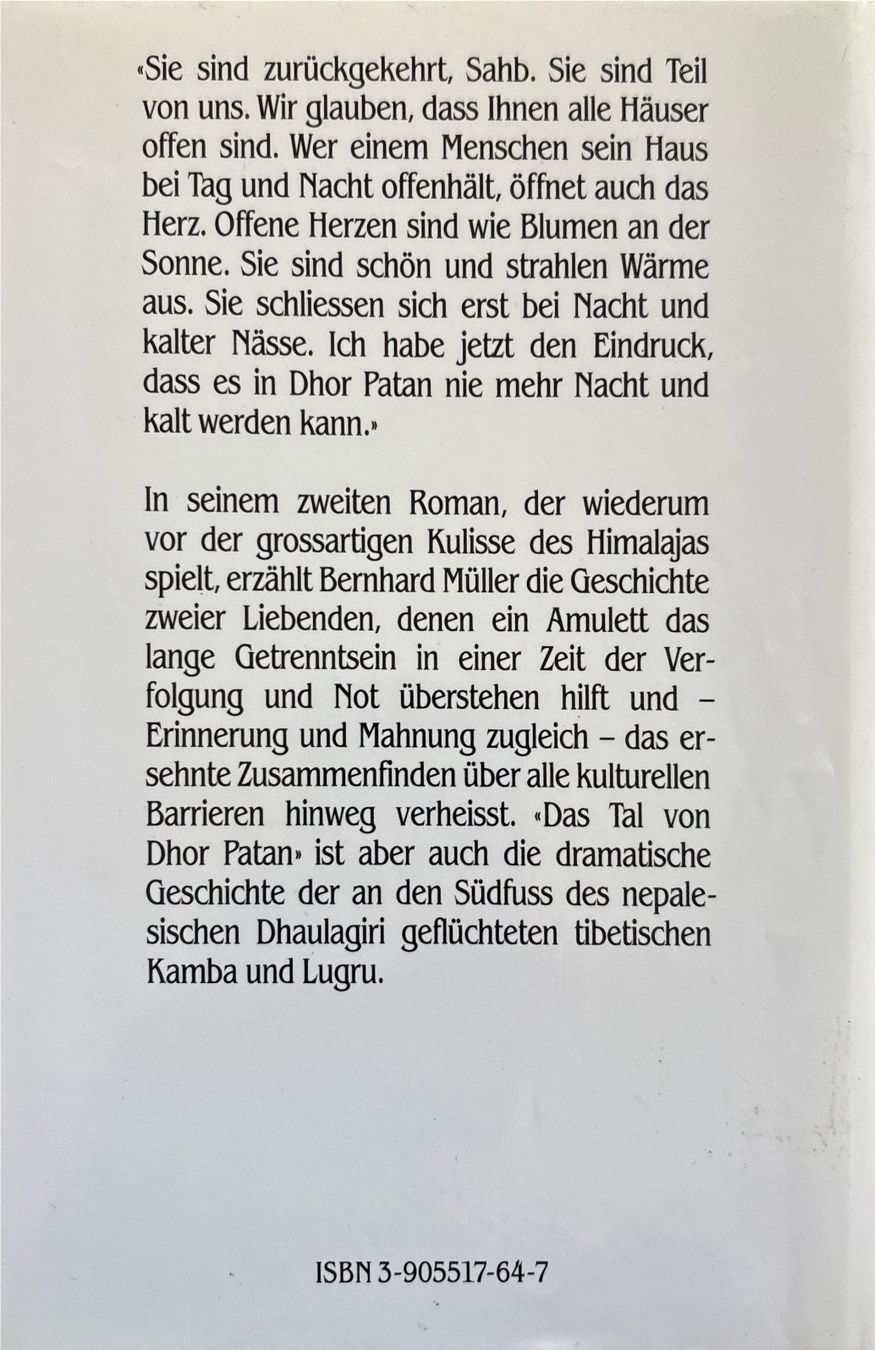Libri: Müller Bernhard, Das Tal von Dhor Patan – Usato da Sarnen venduto da Livres 1