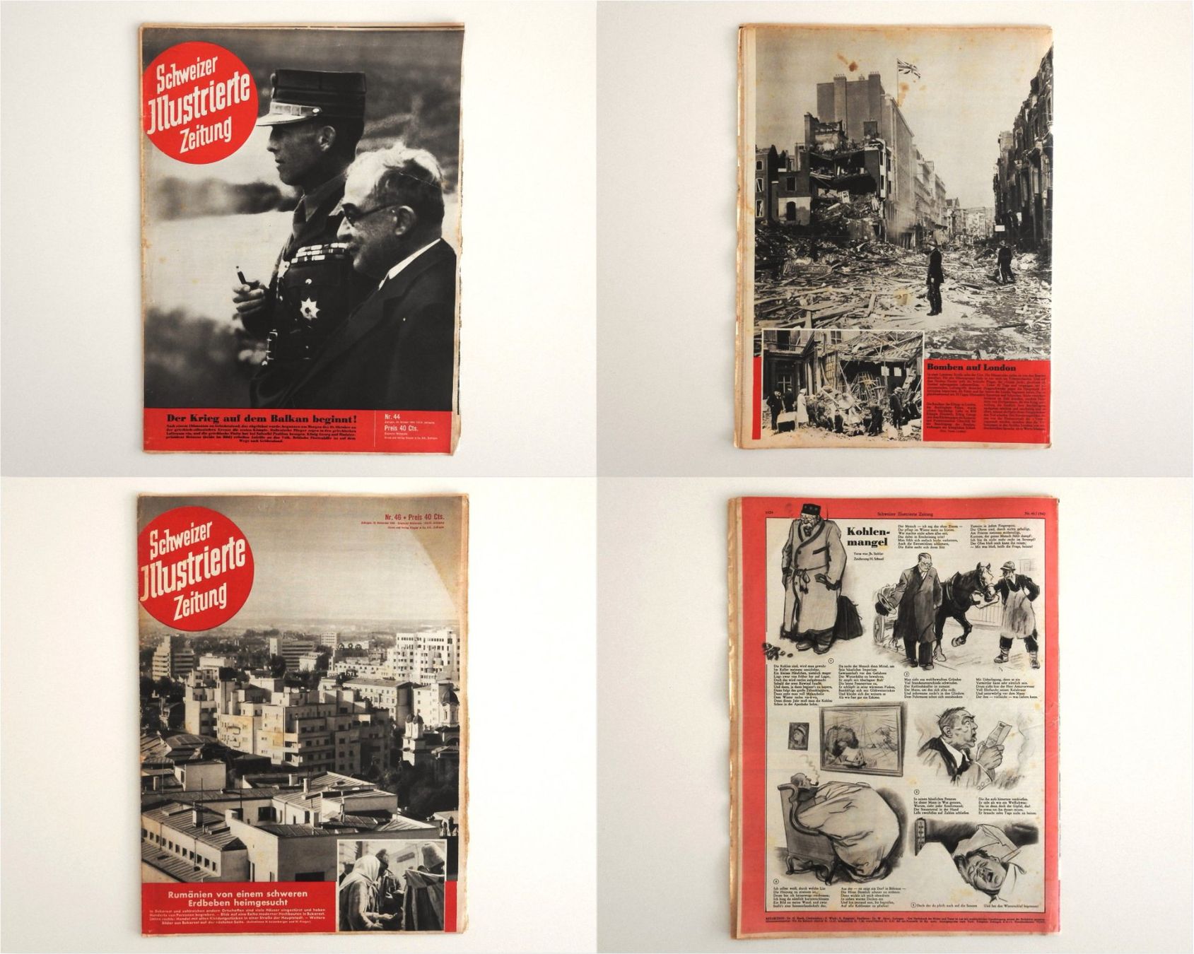Riviste & Magazine: Schweizer Illustrierte Zeitungen, 1940, 13 Stück – Usato da Büttenhardt venduto da LexyMara 3