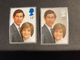Großbritannien 1981 Satz Hochzeit Prinz Charles Lady Diana