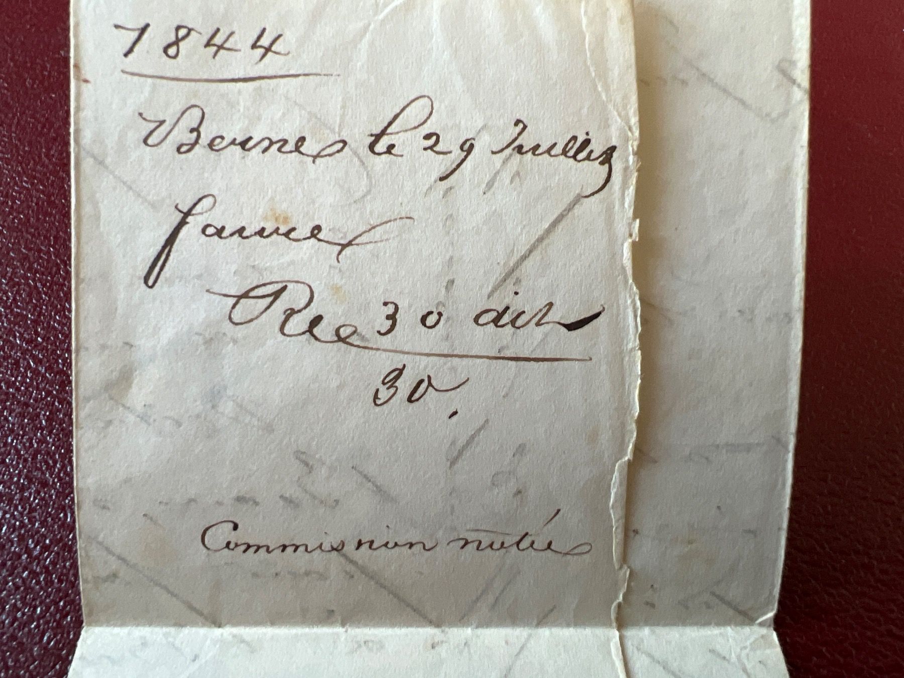 Tutti i francobolli: 1 enveloppe datée 29 juillet 1844 – Usato da Charmey (Gruyère) venduto da Rolando6 2