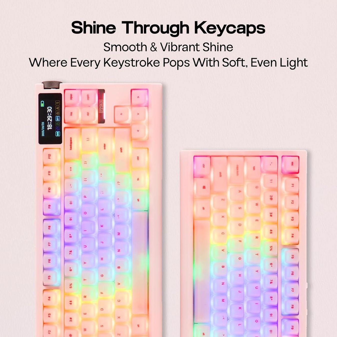 Tastiere: EPOMAKER AegisSil 113 Silicone Keycaps Cherry Profile Pink – Nuovo e nell'imballaggio originale da Belmont-Lausanne venduto da HausPopCharm 7