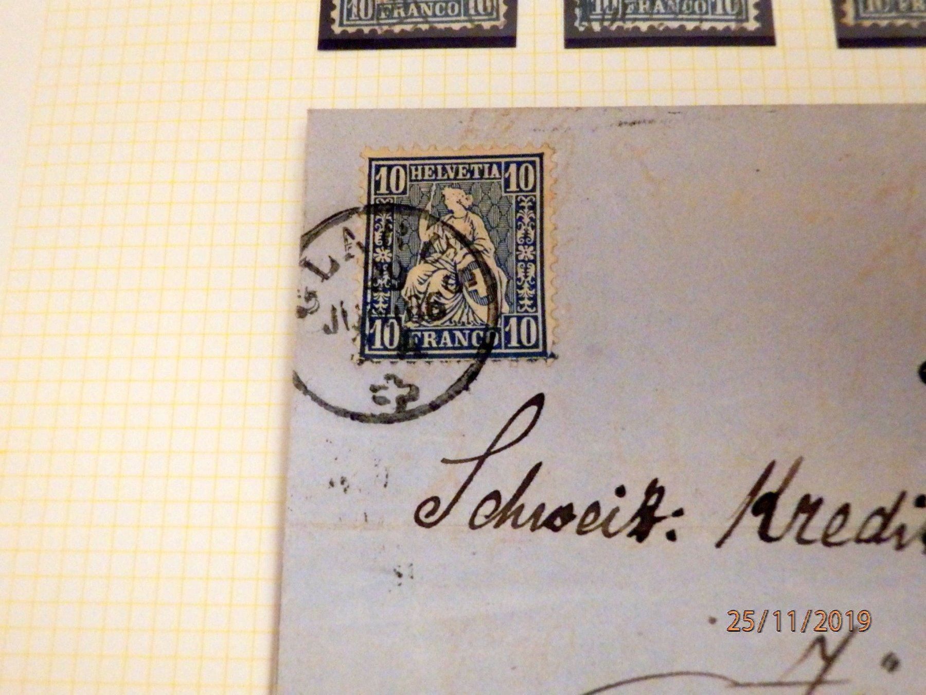 Alle Briefmarken: ZNr.31 schönes Lot mit div. Stempeln – Gebraucht aus Ueberstorf von dinbau 3