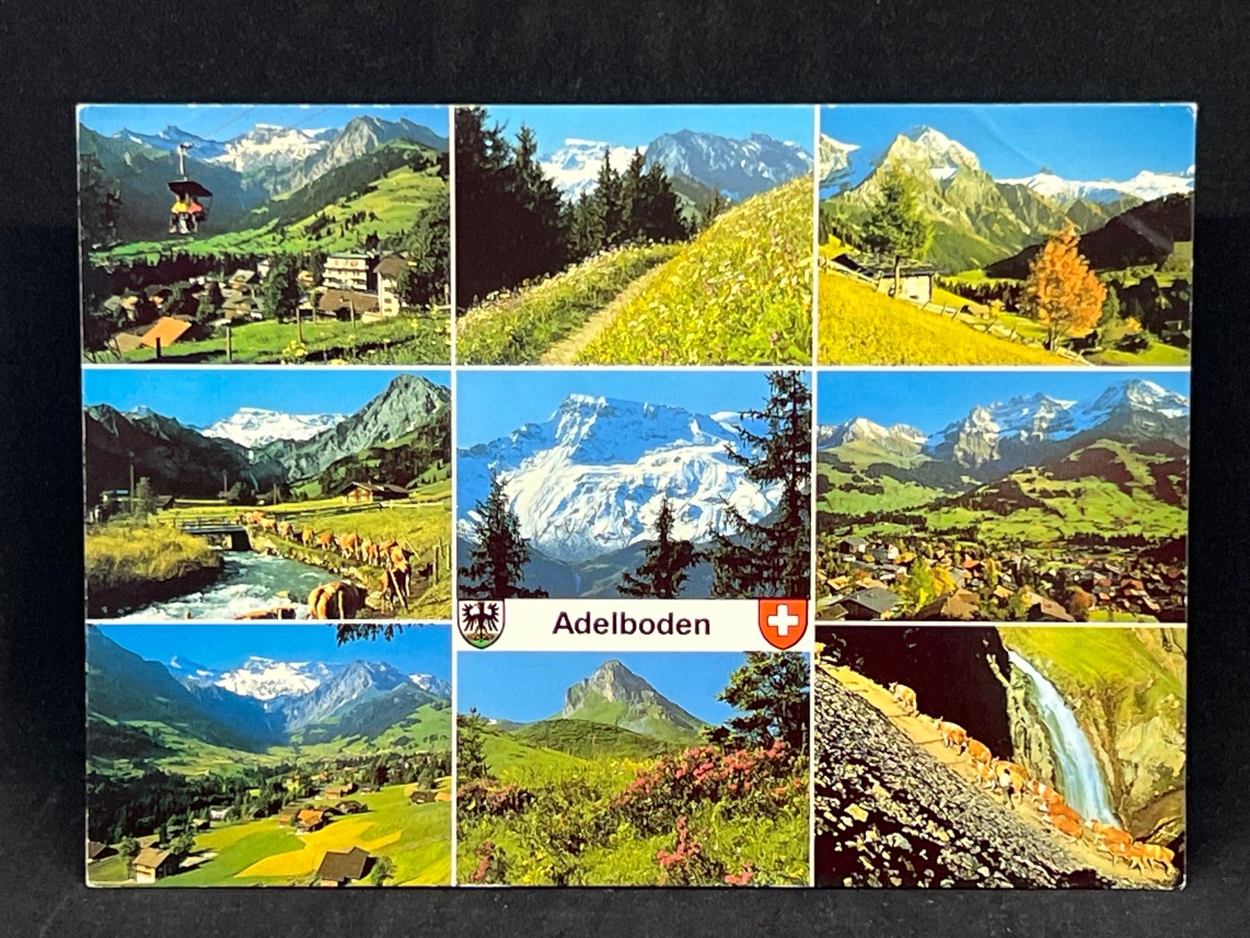 Cartoline postali: Adelboden 1348m Berner Oberland – Usato da Widnau venduto da Brusi9